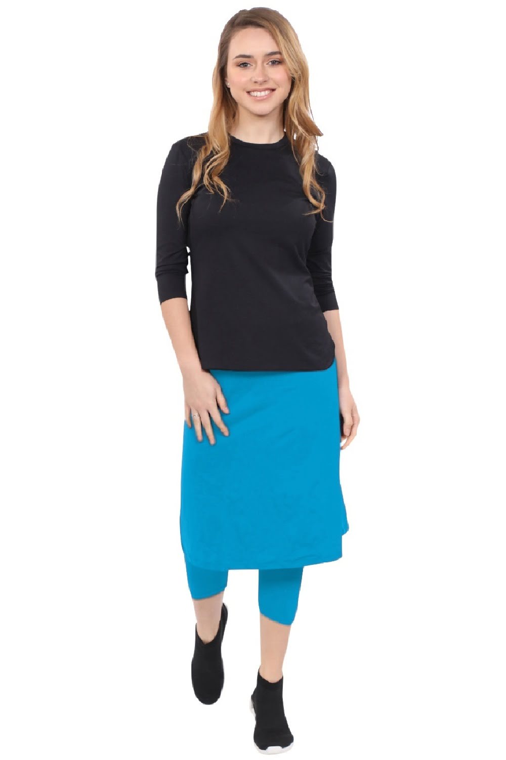 Womens Athletic Sports Skirt / Swim Skirt With Leggings