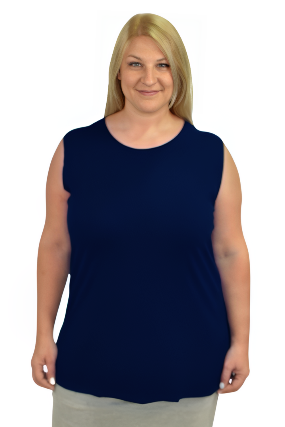 Premium Sleeveless Shell Top with Full Shoulder Coverage - Layering Tank Top