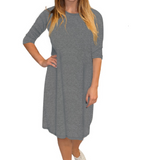 Classic Knee Length A-Line T-Shirt Dress