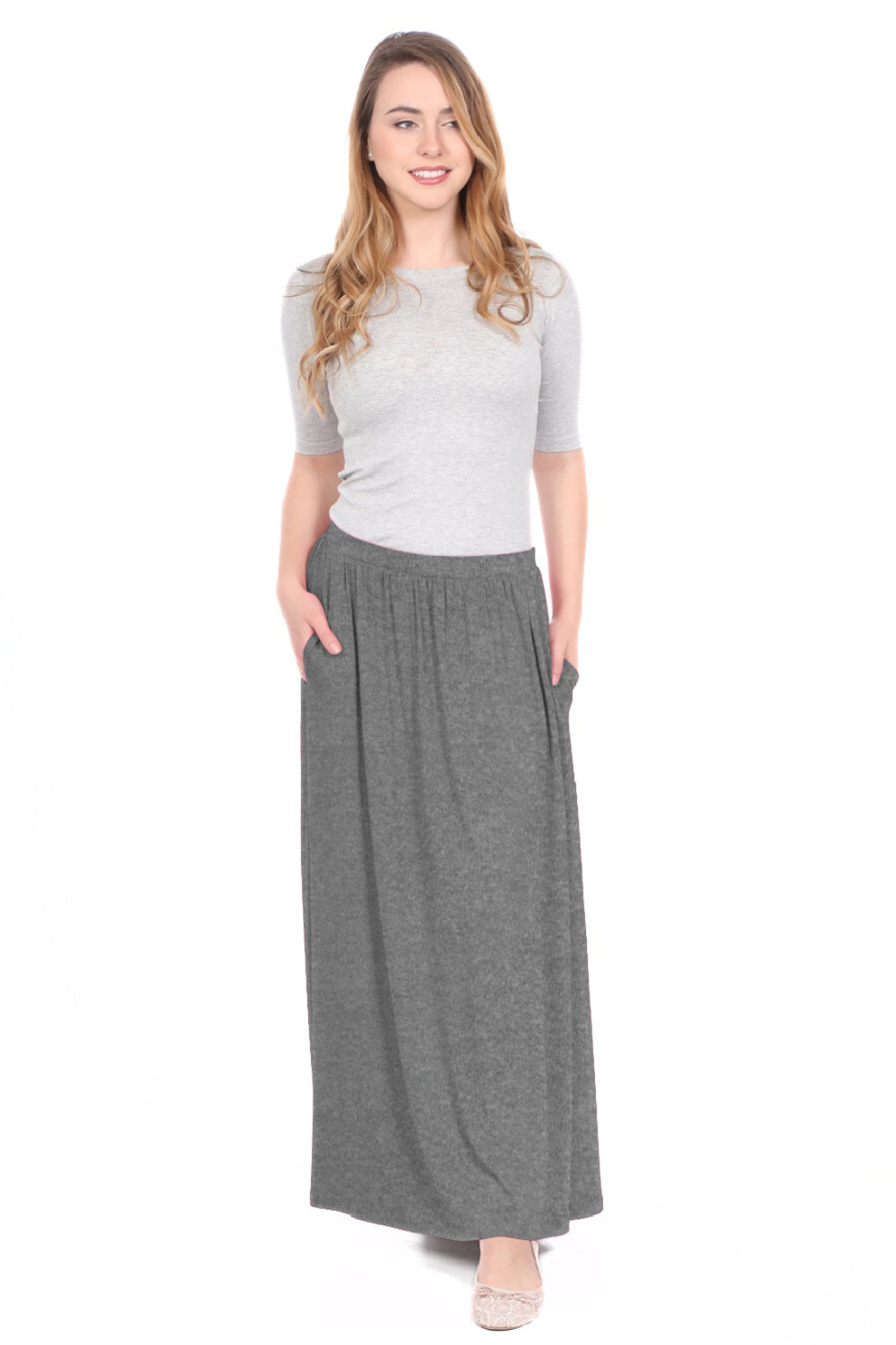 Long Flowing Skirt with Pockets