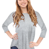 3/4 Sleeve Tapered Tunic for Women