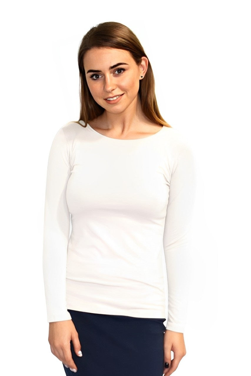 Essential Round-Neck Layering Top - Long Sleeve