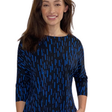 Modest 3/4 Sleeve Raglan Tunic Top - Breathable Viscose Blend