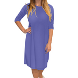 Classic Knee Length A-Line T-Shirt Dress