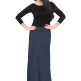 Flowing A-Line Maxi Skirt - Stretch Comfort Waistband