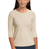 Womens 3/4 Sleeve Shell Top