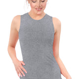 Premium Sleeveless Shell Top with Full Shoulder Coverage - Layering Tank Top