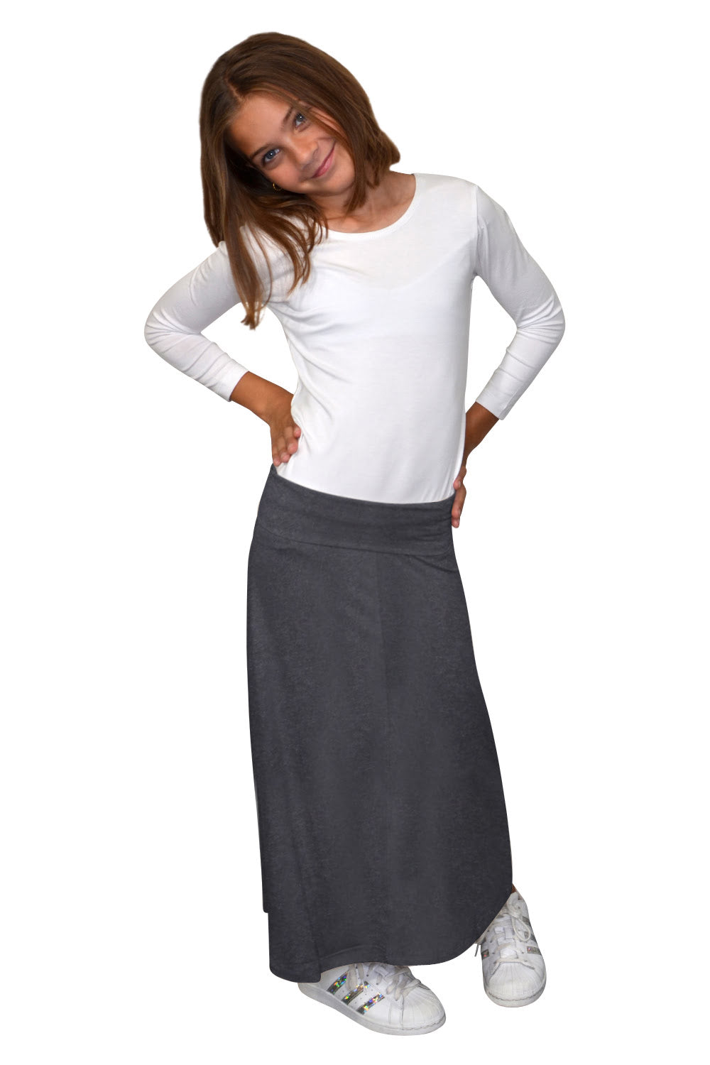 Maxi Skirt for Girls Flowing A-line