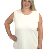 Premium Sleeveless Shell Top with Full Shoulder Coverage - Layering Tank Top