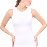 Premium Sleeveless Shell Top with Full Shoulder Coverage - Layering Tank Top