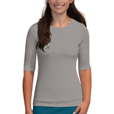 Fitted Layering Shell - Modest Round Neck with Elbow Sleeves