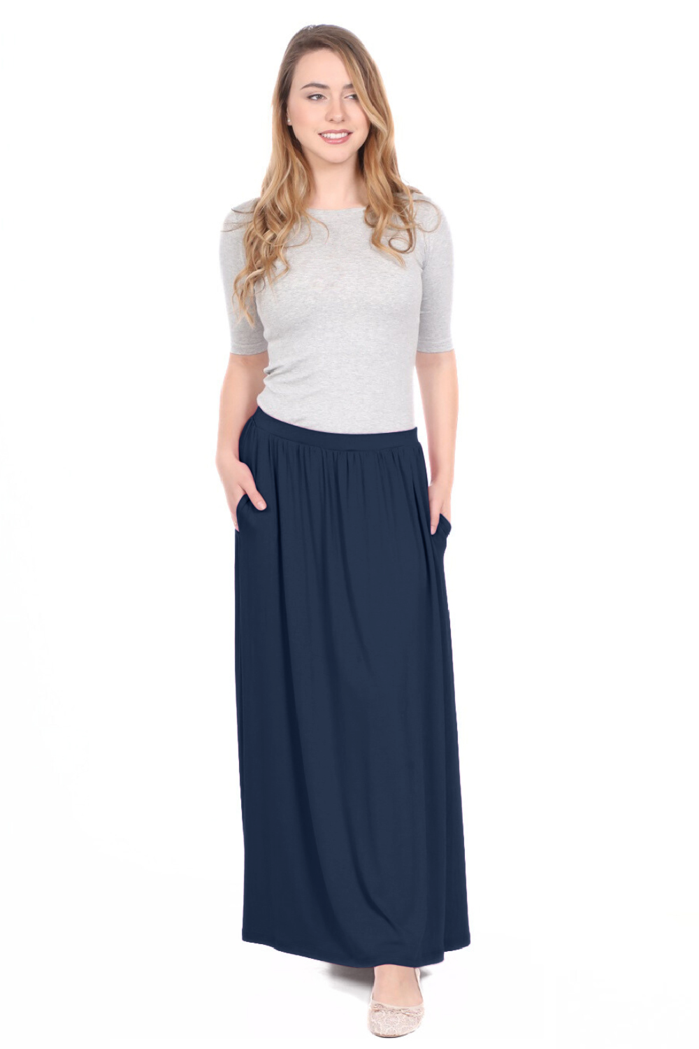 Long Flowing Skirt with Pockets