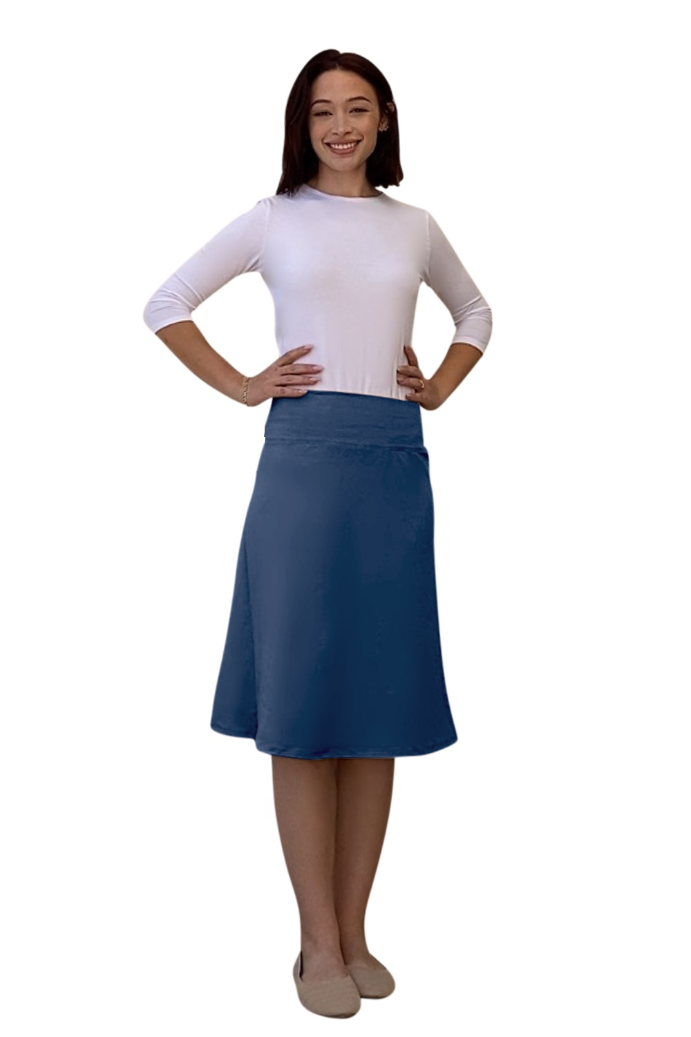 Sports Skirt Slight A Line Cotton Spandex for Women