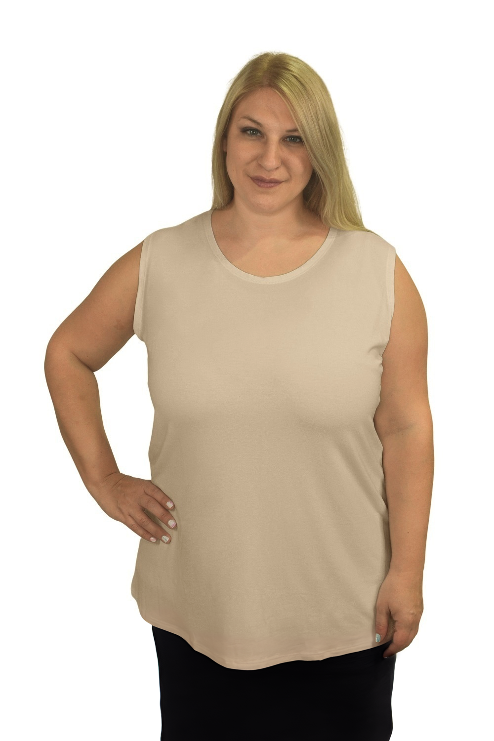 Premium Sleeveless Shell Top with Full Shoulder Coverage - Layering Tank Top