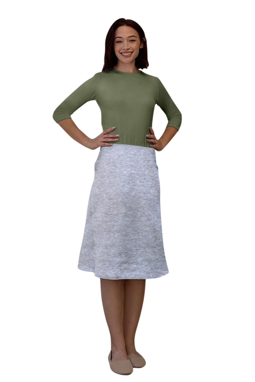 Sports Skirt Slight A Line Cotton Spandex for Women