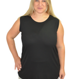 Premium Sleeveless Shell Top with Full Shoulder Coverage - Layering Tank Top