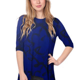 Modest Handkerchief Tunic Top - 3/4 Sleeve Comfort Flow Design