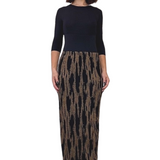 Long Printed Heavier Weight Jersey Maxi Pencil Skirt