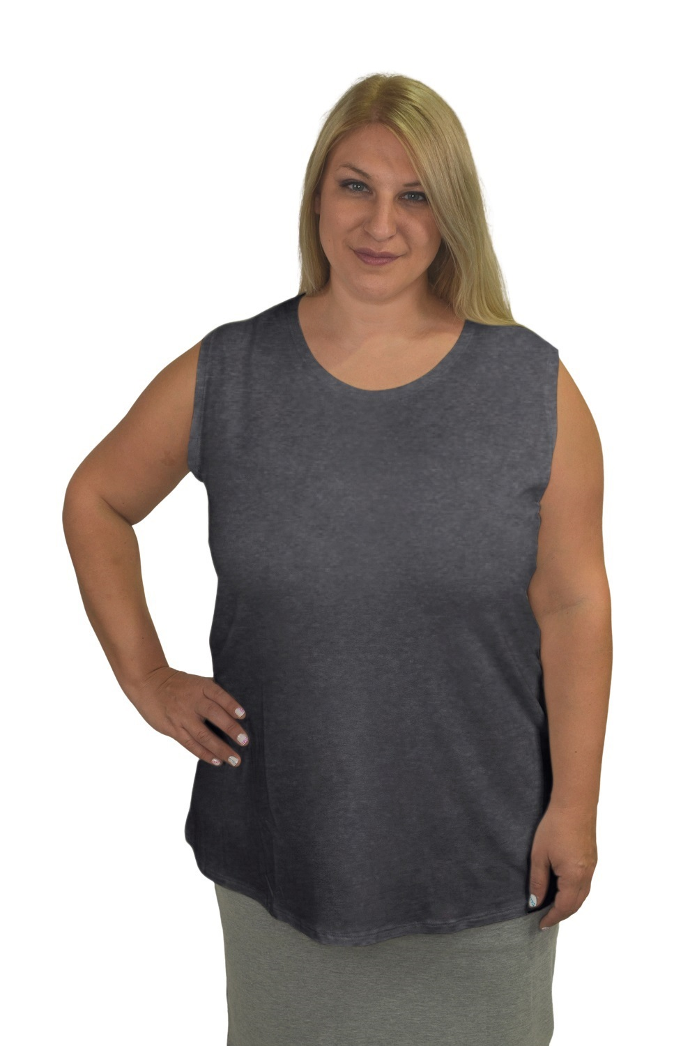 Premium Sleeveless Shell Top with Full Shoulder Coverage - Layering Tank Top