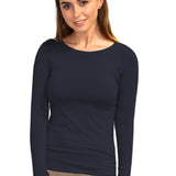 Essential Round-Neck Layering Top - Long Sleeve