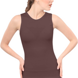 Premium Sleeveless Shell Top with Full Shoulder Coverage - Layering Tank Top