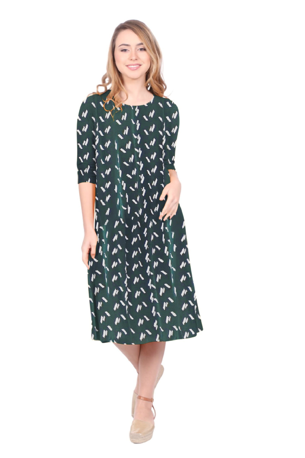 Past The Knee T-Shirt Dress - Comfortable A-Line Silhouette