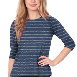 Collarbone-Covering Modest Boat Neck T-Shirt