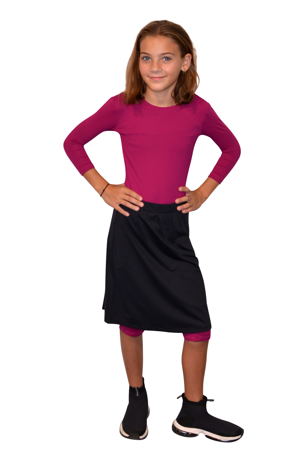 Sports Skirt / Swim Skirt With Leggings for Girls