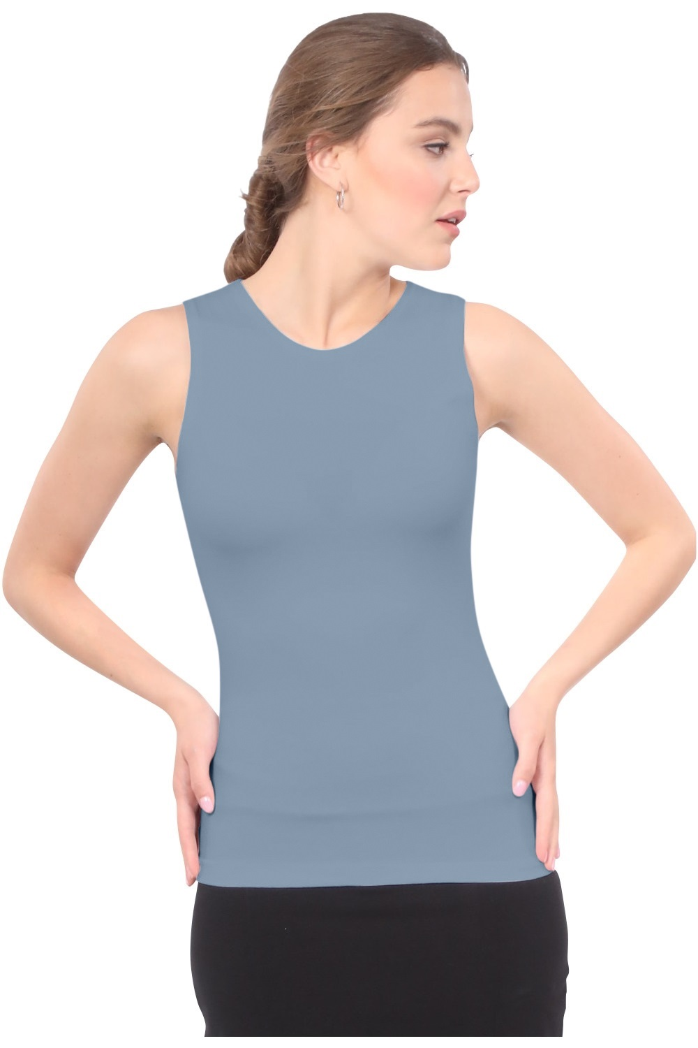 Premium Sleeveless Shell Top with Full Shoulder Coverage - Layering Tank Top