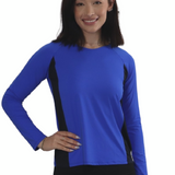 Women's Ultra-Light Sun Protection Swim Top | Long Sleeve Color Block Design