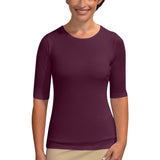 Fitted Layering Shell - Modest Round Neck with Elbow Sleeves