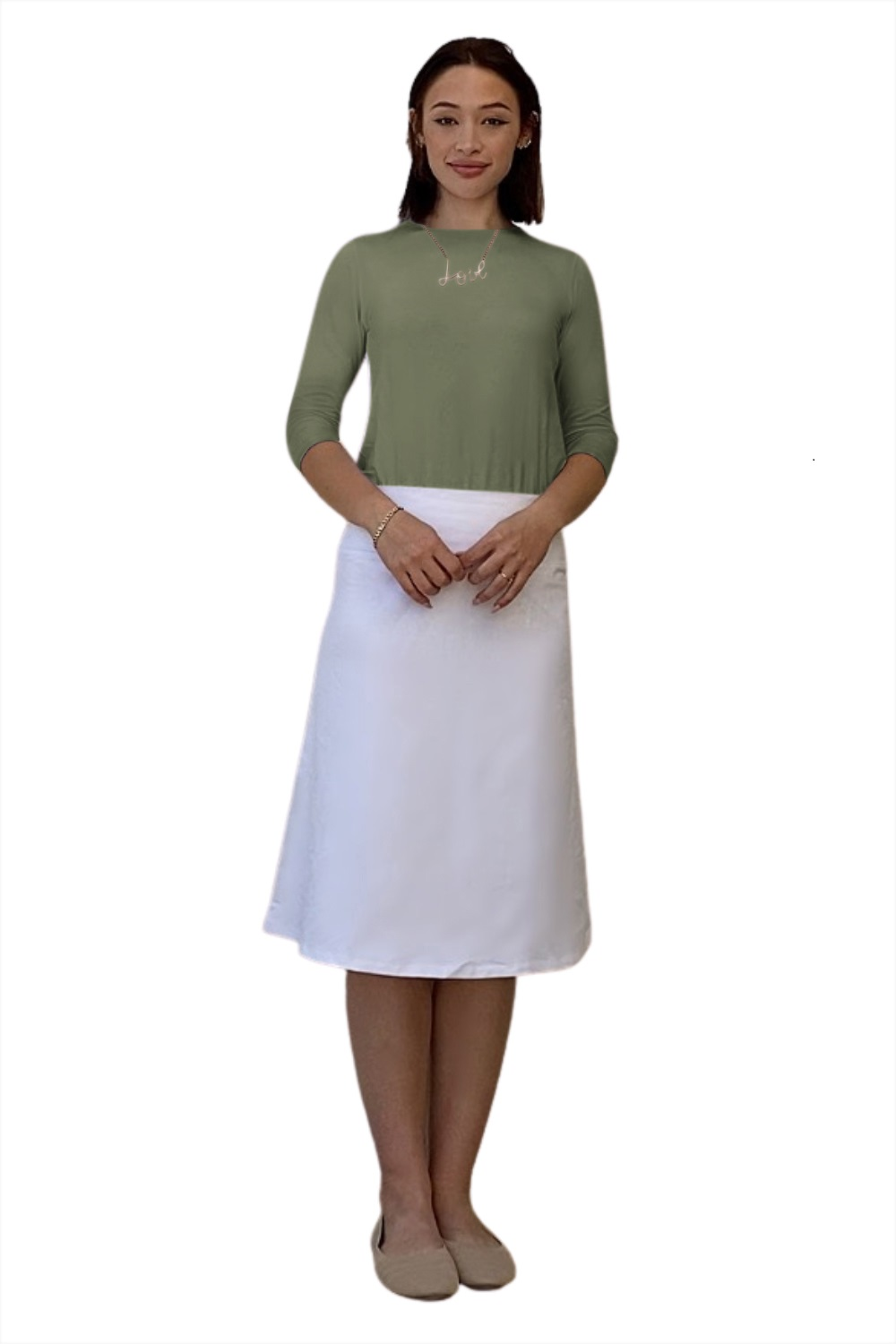 Sports Skirt Slight A Line Cotton Spandex for Women