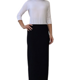 Chic Textured Ribbed Maxi Pencil Skirt - Stretch Comfort