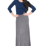 Flowing A-Line Maxi Skirt - Stretch Comfort Waistband