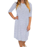 Classic Knee Length A-Line T-Shirt Dress