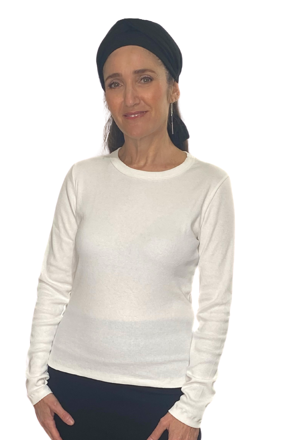 Classic Cotton Ribbed Long Sleeve Top