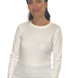 Classic Cotton Ribbed Long Sleeve Top