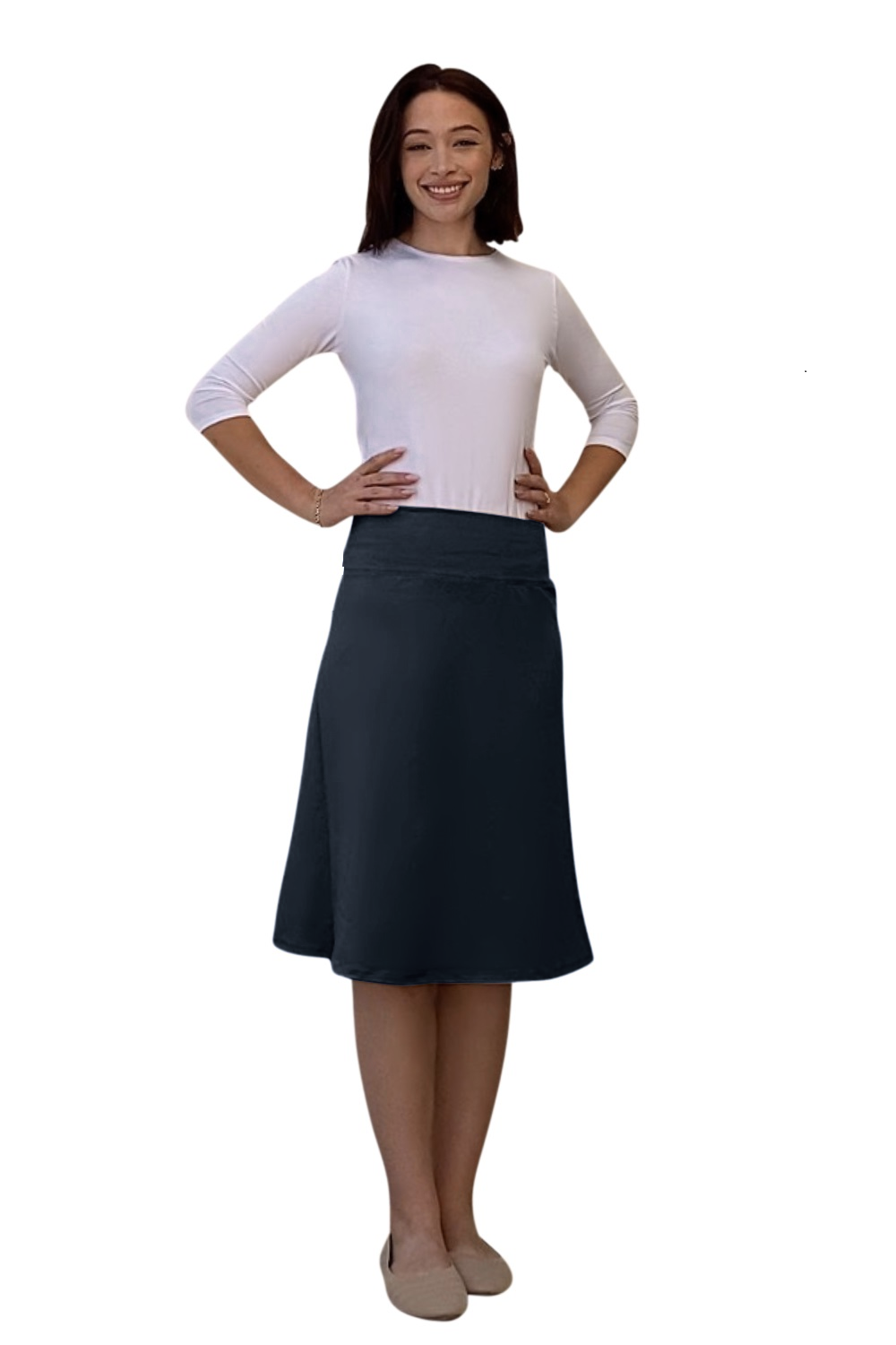 Sports Skirt Slight A Line Cotton Spandex for Women