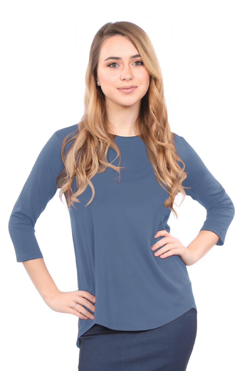 3/4 Sleeve Tapered Tunic for Women