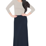 Flowing A-Line Maxi Skirt - Stretch Comfort Waistband