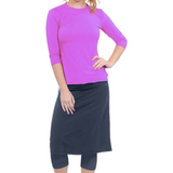 Womens Athletic Sports Skirt / Swim Skirt With Leggings