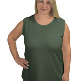 Premium Sleeveless Shell Top with Full Shoulder Coverage - Layering Tank Top