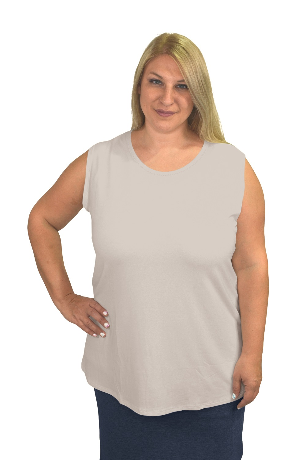 Premium Sleeveless Shell Top with Full Shoulder Coverage - Layering Tank Top