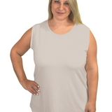 Premium Sleeveless Shell Top with Full Shoulder Coverage - Layering Tank Top