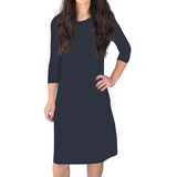 Classic Knee Length A-Line T-Shirt Dress