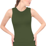 Premium Sleeveless Shell Top with Full Shoulder Coverage - Layering Tank Top