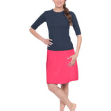 Athletic Sports Skirt / Swim Skirt With Spandex Shorts For Women