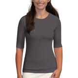 Fitted Layering Shell - Modest Round Neck with Elbow Sleeves