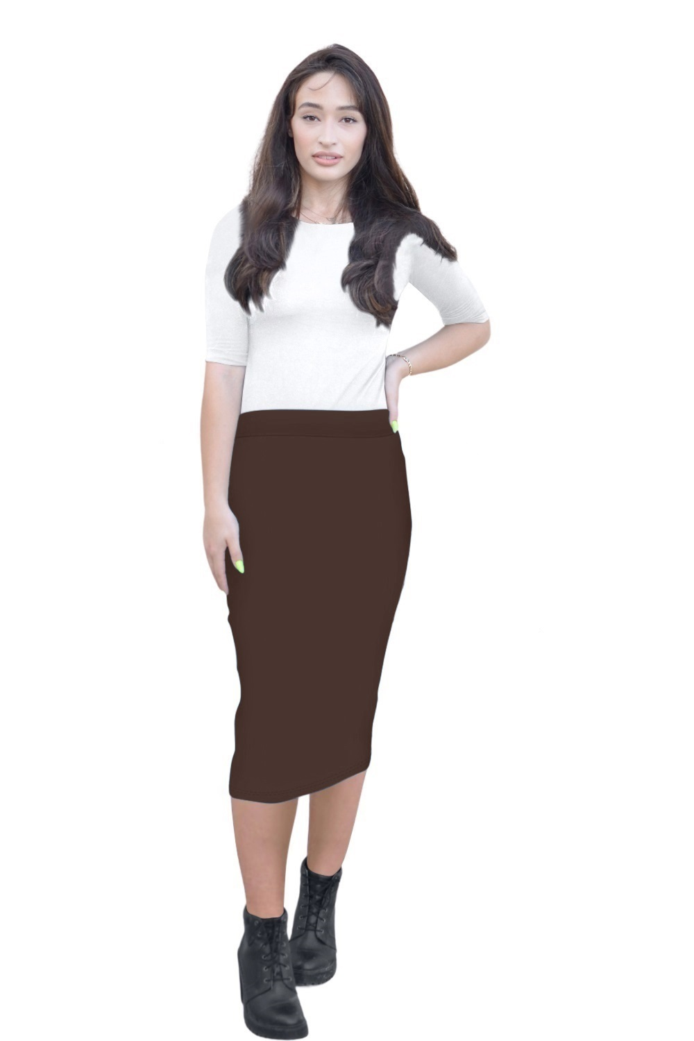 Mid-Calf Pencil Skirt - Versatile Classic