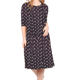 Past The Knee T-Shirt Dress - Comfortable A-Line Silhouette